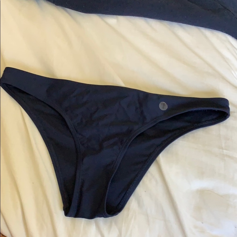 aerie navy blue bikini bottoms